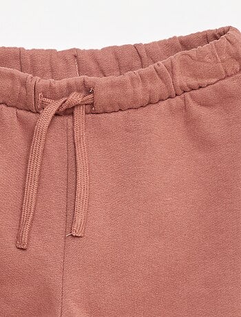 Joggers in tessuto felpato