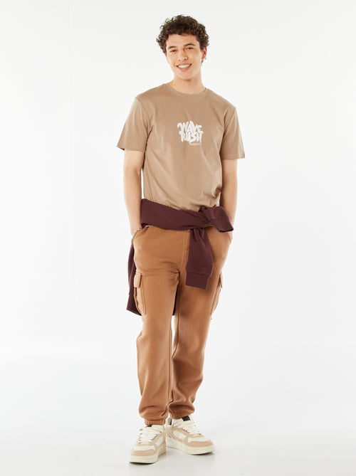 Joggers in tessuto felpato multi-tasche in tessuto felpato - Kiabi