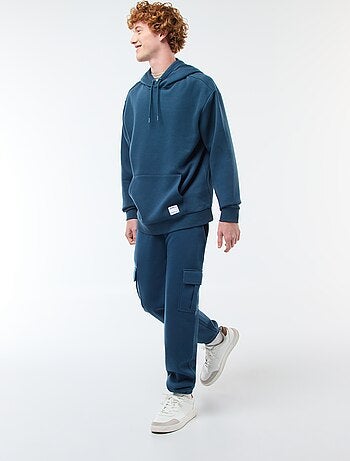 Joggers in tessuto felpato multi-tasche in tessuto felpato