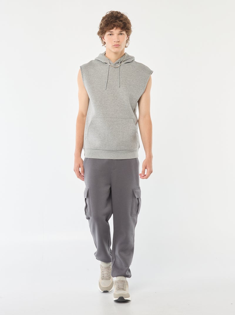 Joggers in tessuto felpato multi-tasche in tessuto felpato Grigio - Kiabi