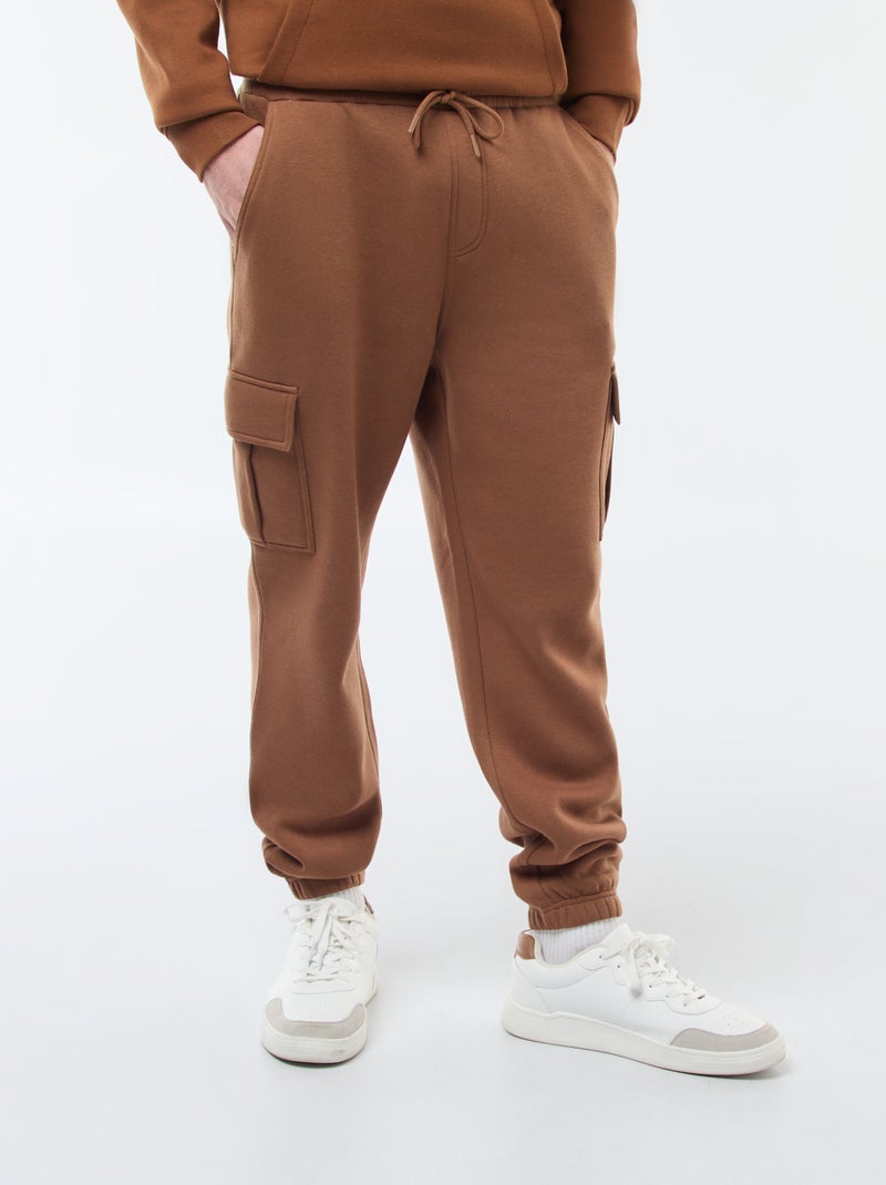 Joggers in tessuto felpato multi-tasche in tessuto felpato Marrone - Kiabi
