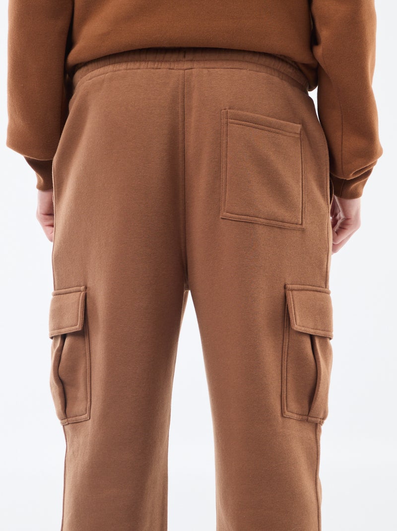 Joggers in tessuto felpato multi-tasche in tessuto felpato Marrone - Kiabi