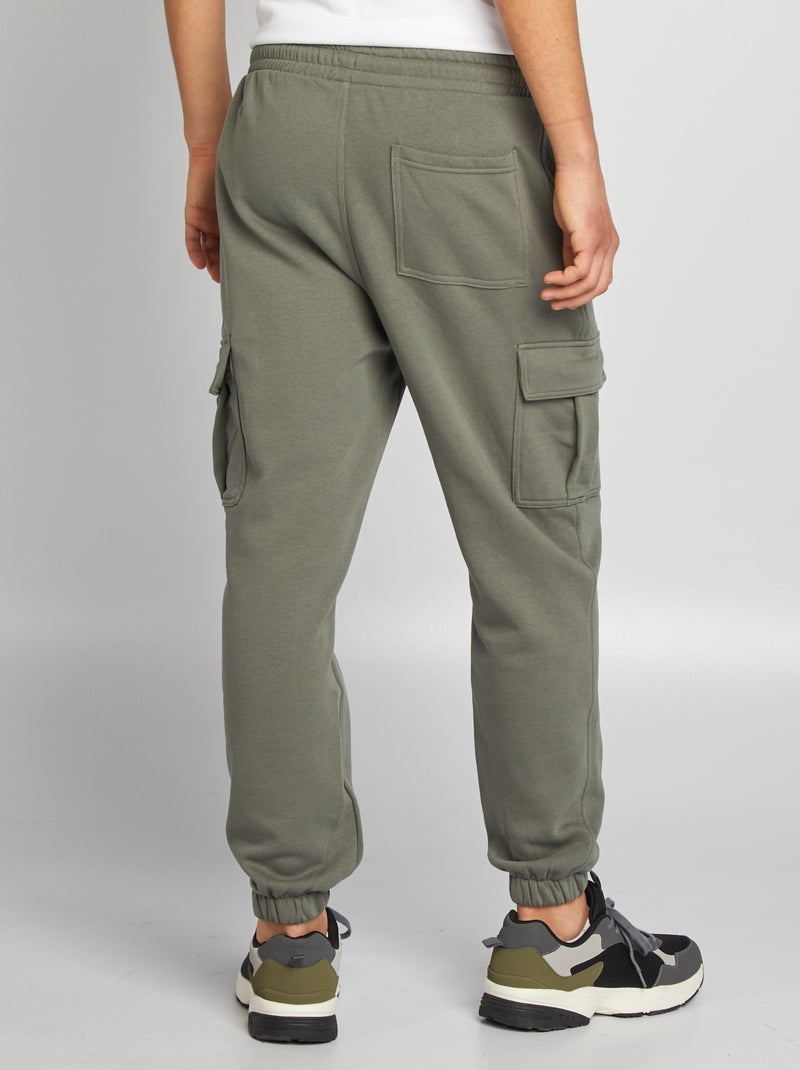 Joggers in tessuto felpato multi-tasche in tessuto felpato VERDE - Kiabi