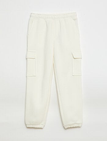 Joggers in tessuto felpato multitasche