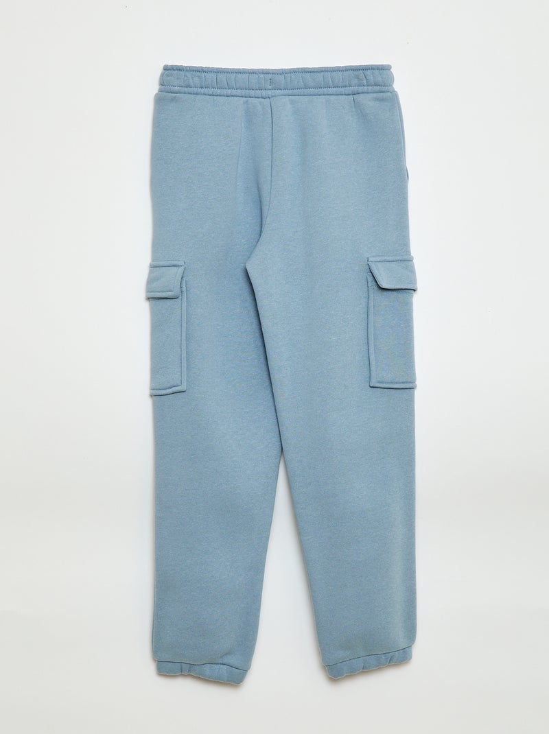 Joggers in tessuto felpato multitasche Blu - Kiabi