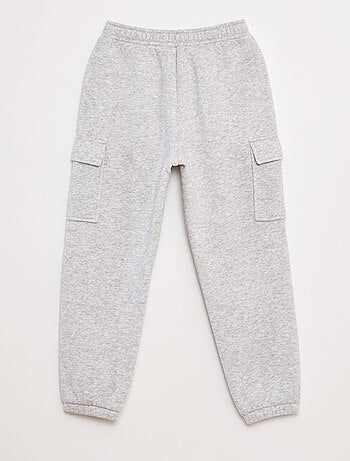 Joggers in tessuto felpato multitasche