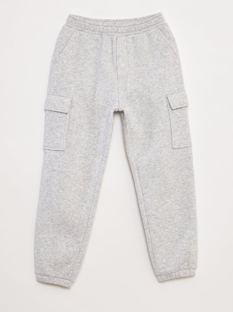 Joggers in tessuto felpato multitasche Grigio - Kiabi
