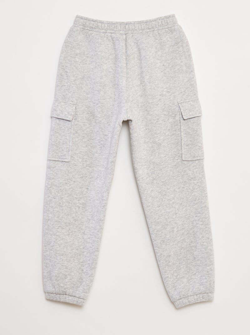 Joggers in tessuto felpato multitasche Grigio - Kiabi