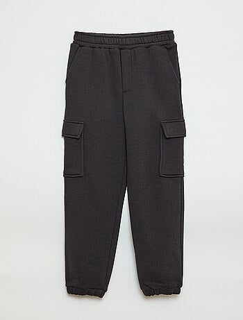 Joggers in tessuto felpato multitasche