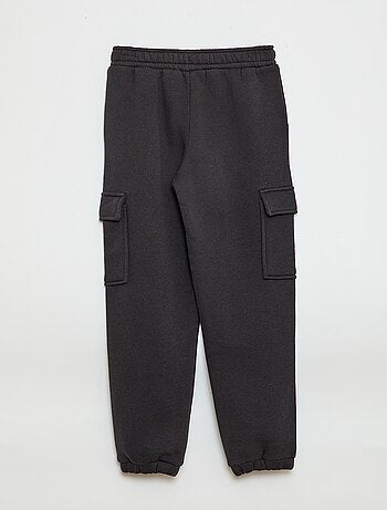 Joggers in tessuto felpato multitasche