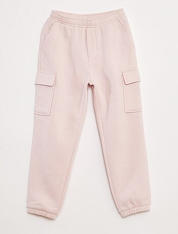 Joggers in tessuto felpato multitasche
