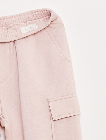 Joggers in tessuto felpato multitasche