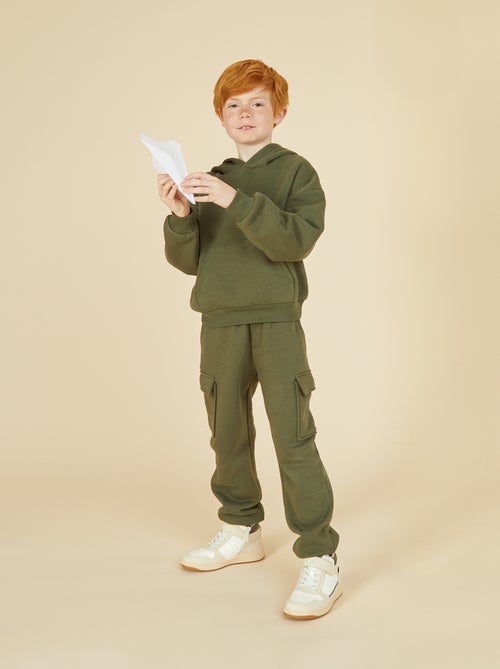 Joggers in tessuto felpato multitasche - Kiabi