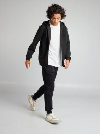 Joggers in tessuto felpato