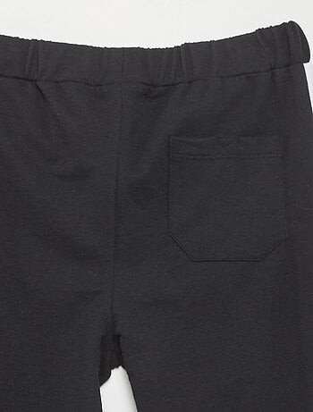 Joggers in tessuto felpato