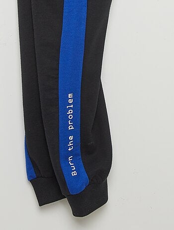 Joggers in tessuto felpato