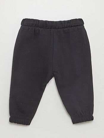 Joggers in tessuto felpato