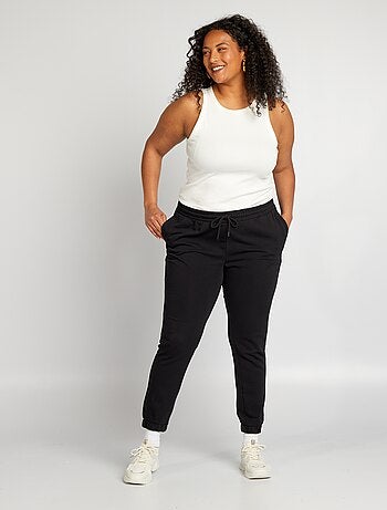 Joggers in tessuto felpato