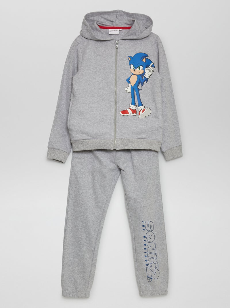 Joggers in tessuto felpato 'Sonic' grigio - Kiabi