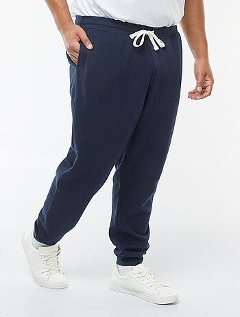 Joggers in tessuto felpato tinta unita