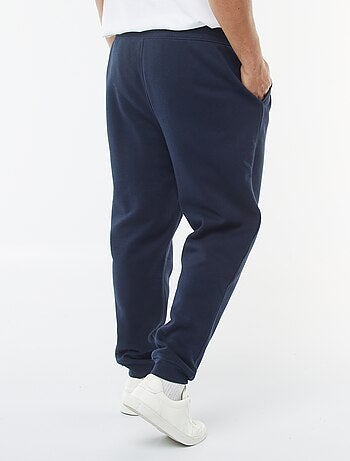 Joggers in tessuto felpato tinta unita
