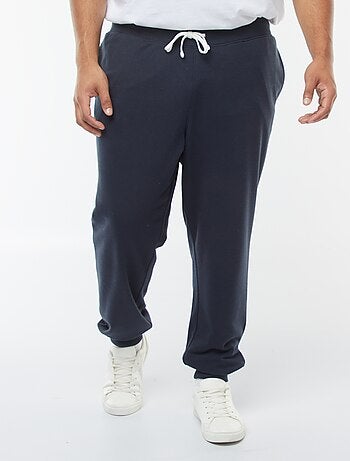 Joggers in tessuto felpato tinta unita