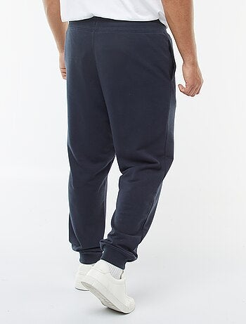 Joggers in tessuto felpato tinta unita