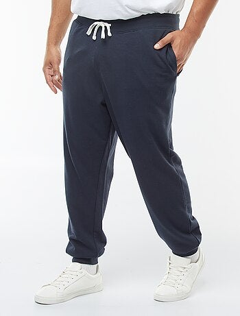 Joggers in tessuto felpato tinta unita