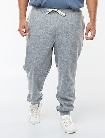 Joggers in tessuto felpato tinta unita