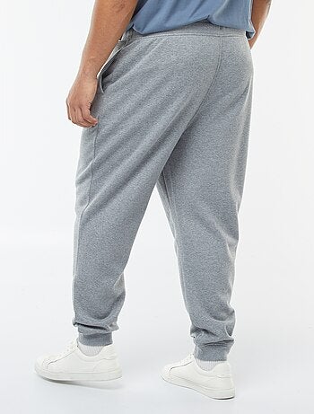 Joggers in tessuto felpato tinta unita