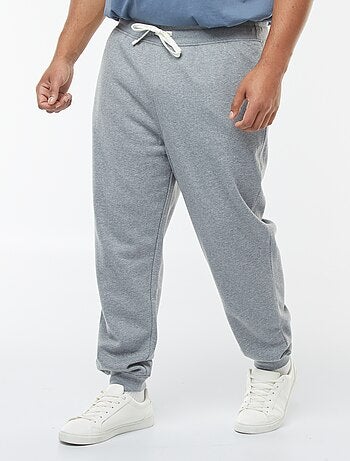 Joggers in tessuto felpato tinta unita