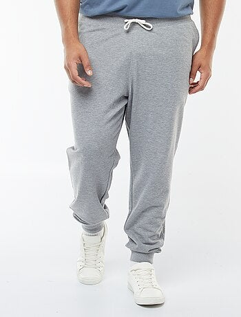Joggers in tessuto felpato tinta unita