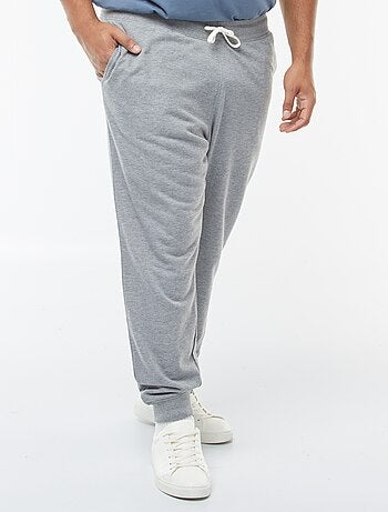 Joggers in tessuto felpato tinta unita