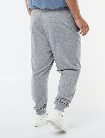 Joggers in tessuto felpato tinta unita