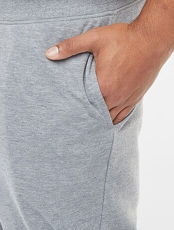 Joggers in tessuto felpato tinta unita
