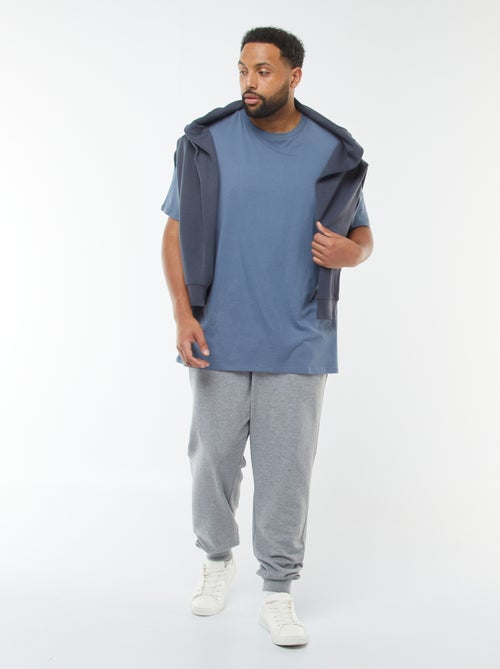 Joggers in tessuto felpato tinta unita - Kiabi
