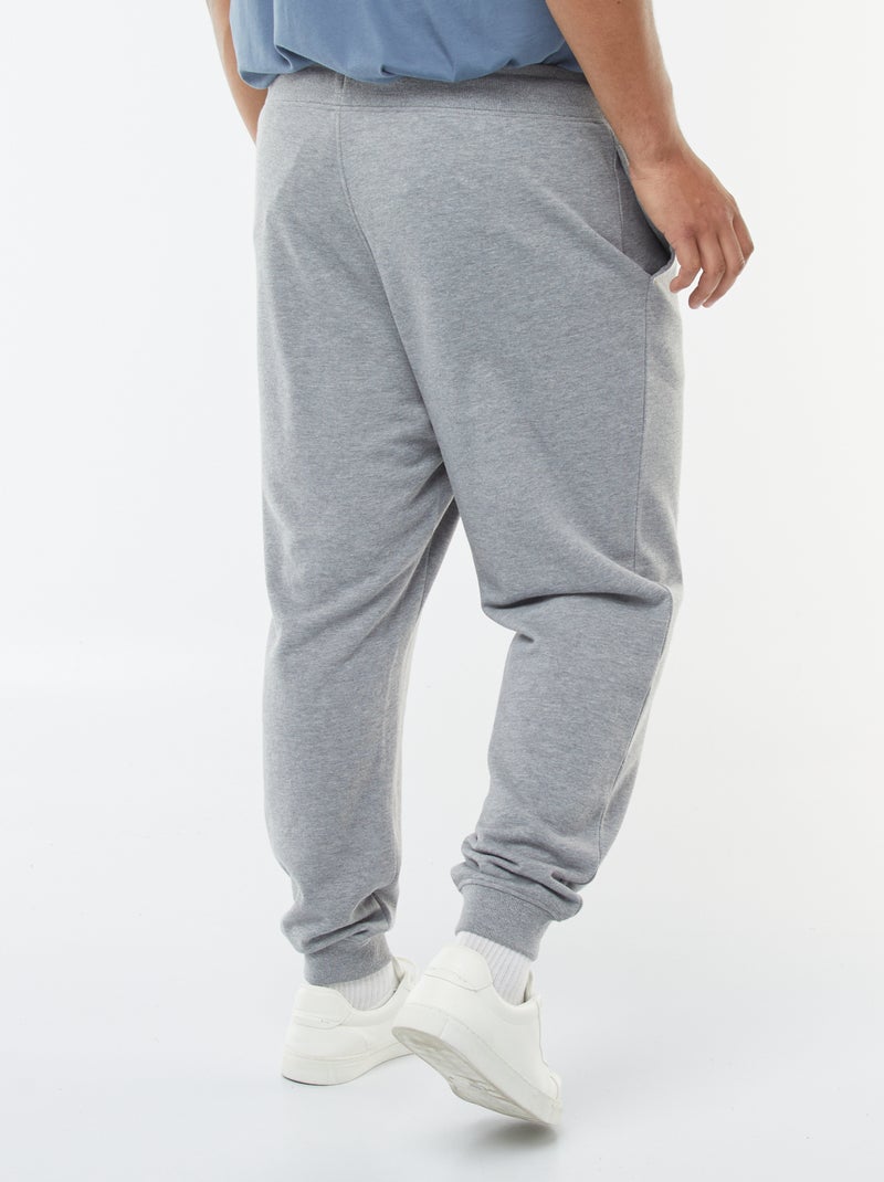 Joggers in tessuto felpato tinta unita Grigio - Kiabi