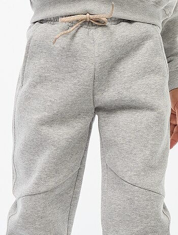 Joggers in tessuto felpato tinta unita