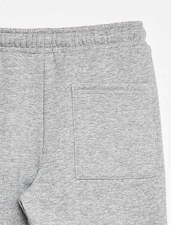 Joggers in tessuto felpato tinta unita