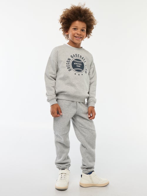 Joggers in tessuto felpato tinta unita - Kiabi
