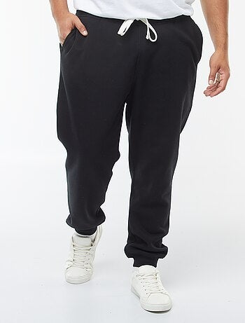 Joggers in tessuto felpato tinta unita
