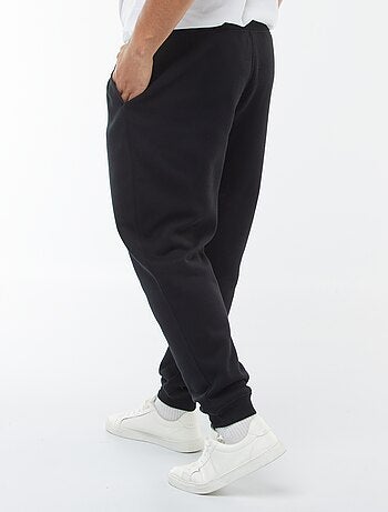 Joggers in tessuto felpato tinta unita