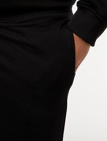 Joggers in tessuto felpato tinta unita