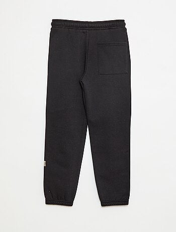 Joggers in tessuto felpato tinta unita