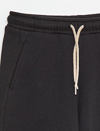Joggers in tessuto felpato tinta unita