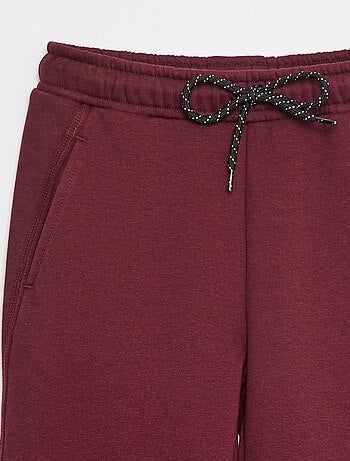 Joggers in tessuto felpato tinta unita