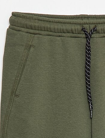 Joggers in tessuto felpato tinta unita
