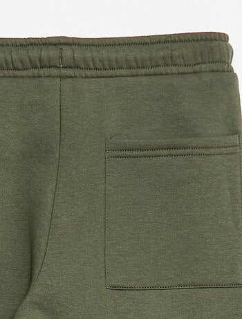 Joggers in tessuto felpato tinta unita