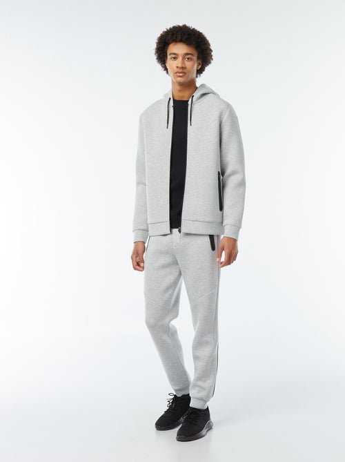 Joggers in tessuto felpato tipo neoprene con tasche con zip - Kiabi