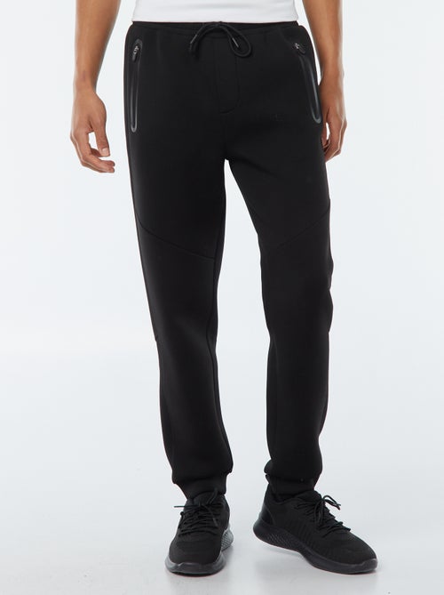 Joggers in tessuto felpato tipo neoprene con tasche con zip - Kiabi